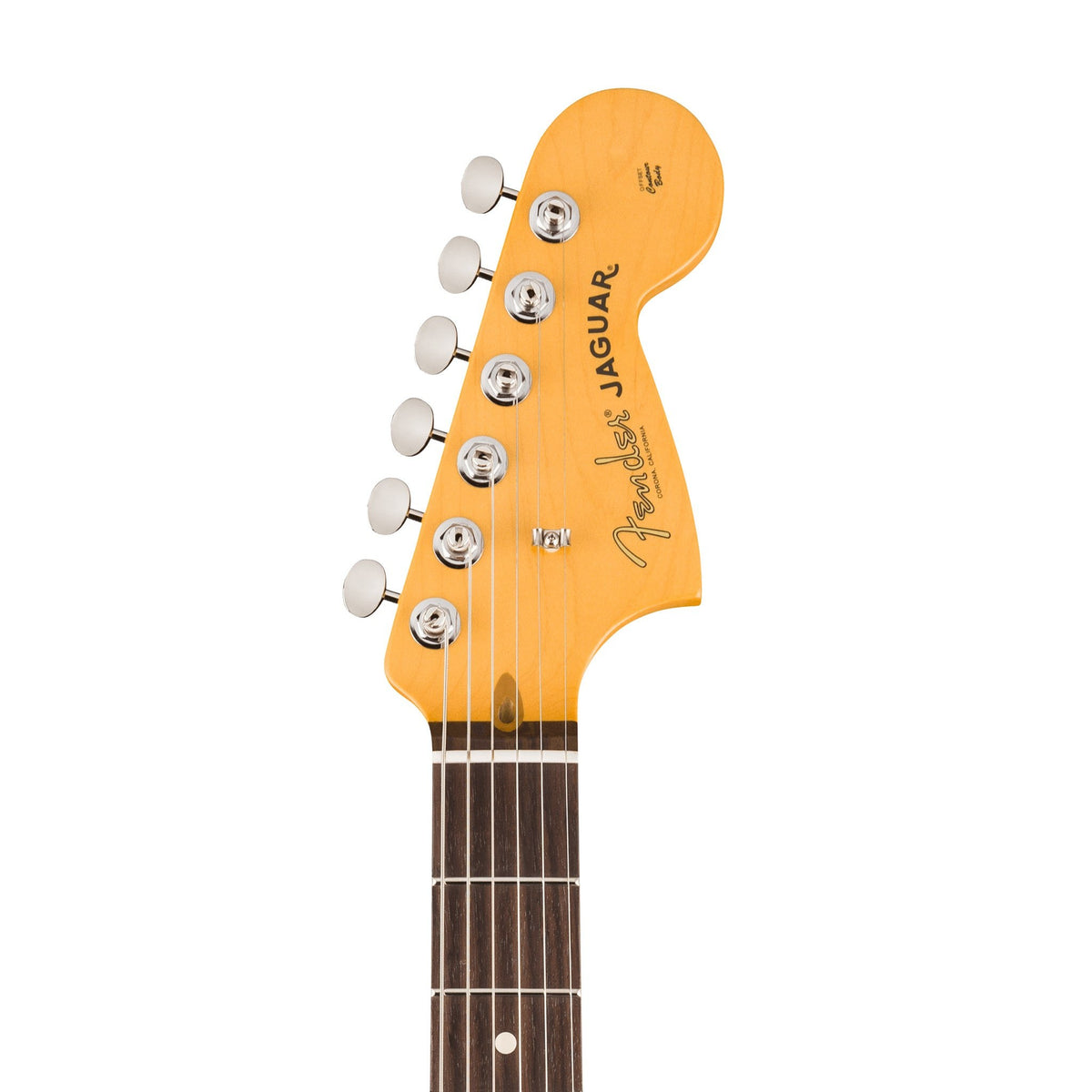 Đàn Guitar Điện Fender American Professional Classic Jaguar màu Faded Firemist Gold – đầu đàn mặt trước