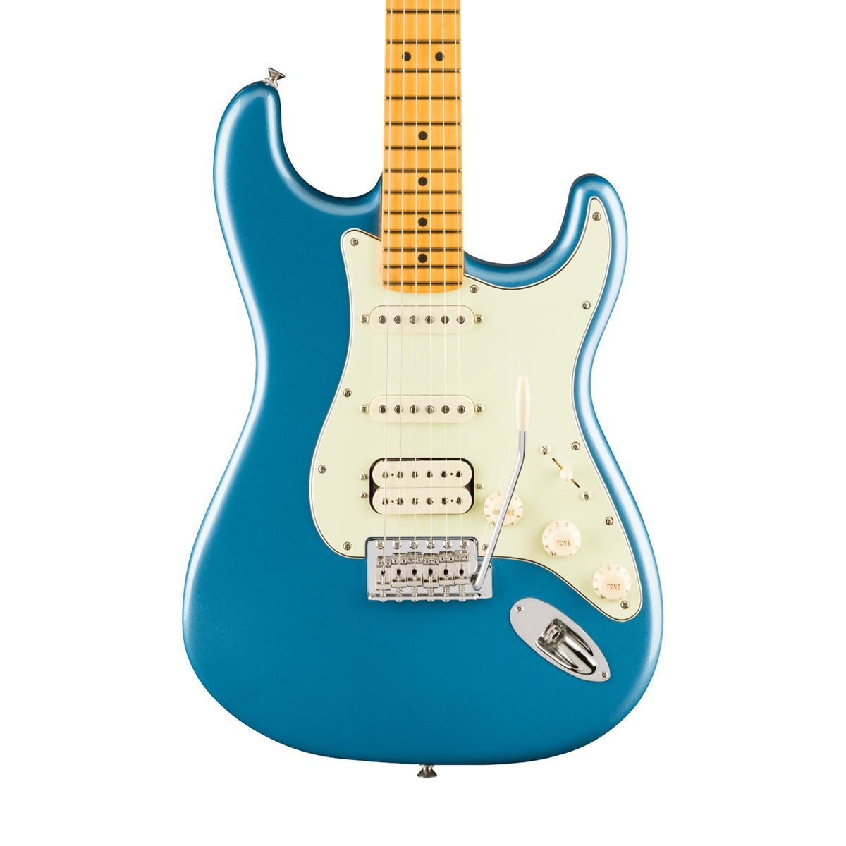 Đàn Guitar Điện Fender American Professional Classic Stratocaster HSS màu Faded Lake Placid Blue – thân đàn mặt trước