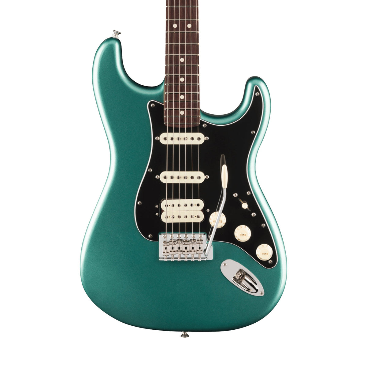 Đàn Guitar Điện Fender American Professional Classic Stratocaster HSS màu Faded Sherwood Green Metallic – thân đàn mặt trước