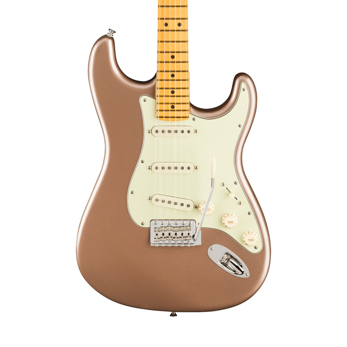 Đàn Guitar Điện Fender American Professional Classic Stratocaster màu Faded Firemist Gold – thân đàn mặt trước