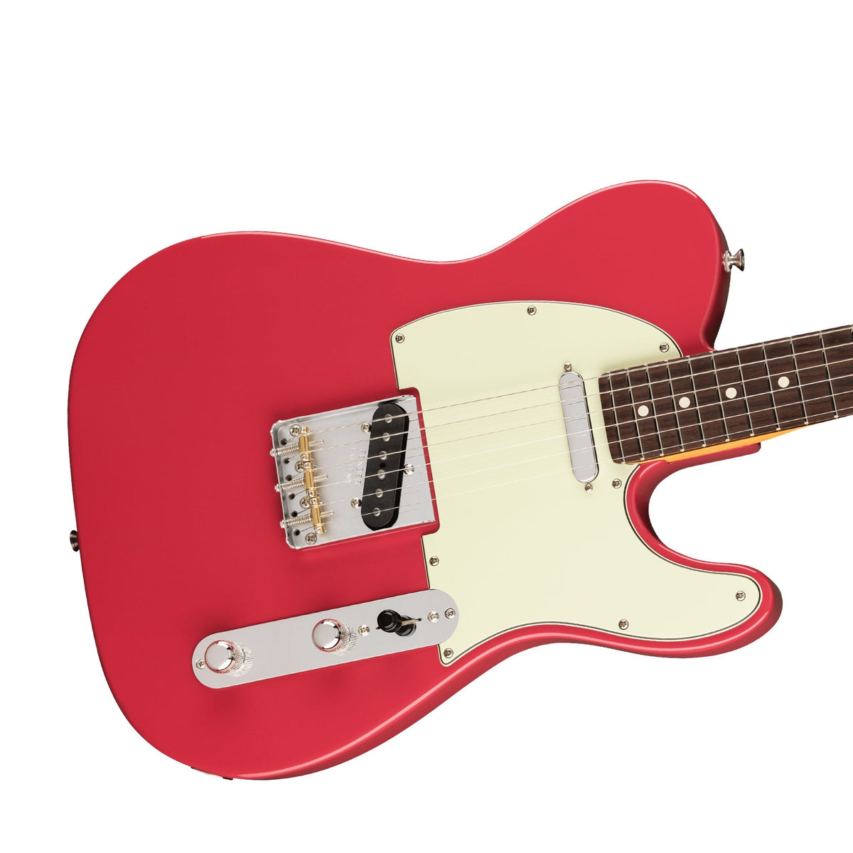 Đàn Guitar Điện Fender American Professional Classic Telecaster màu Faded Dakota Red – góc nghiêng