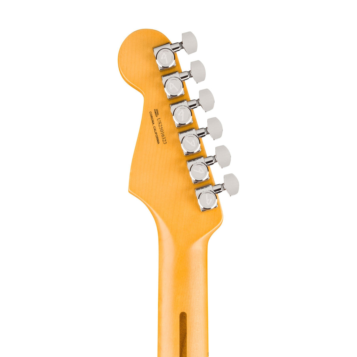 Đàn Guitar Điện Fender American Ultra Luxe Vintage '50s Stratocaster màu 3-Color Sunburst – đầu đàn mặt sau