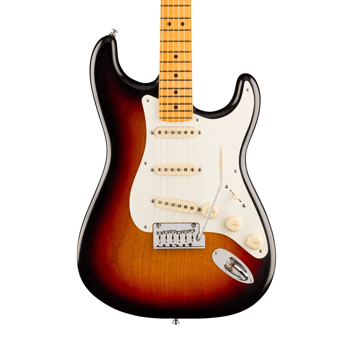 Đàn Guitar Điện Fender American Ultra Luxe Vintage '50s Stratocaster màu 3-Color Sunburst – thân đàn mặt trước