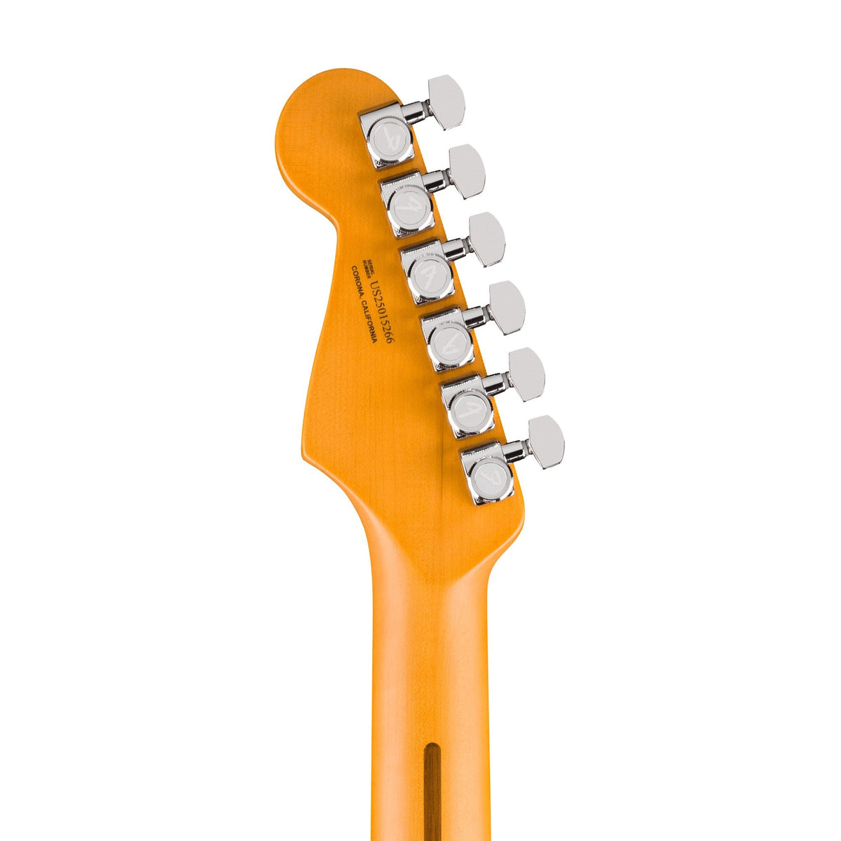 Đàn Guitar Điện Fender American Ultra Luxe Vintage '50s Stratocaster màu White Blonde – đầu đàn mặt sau