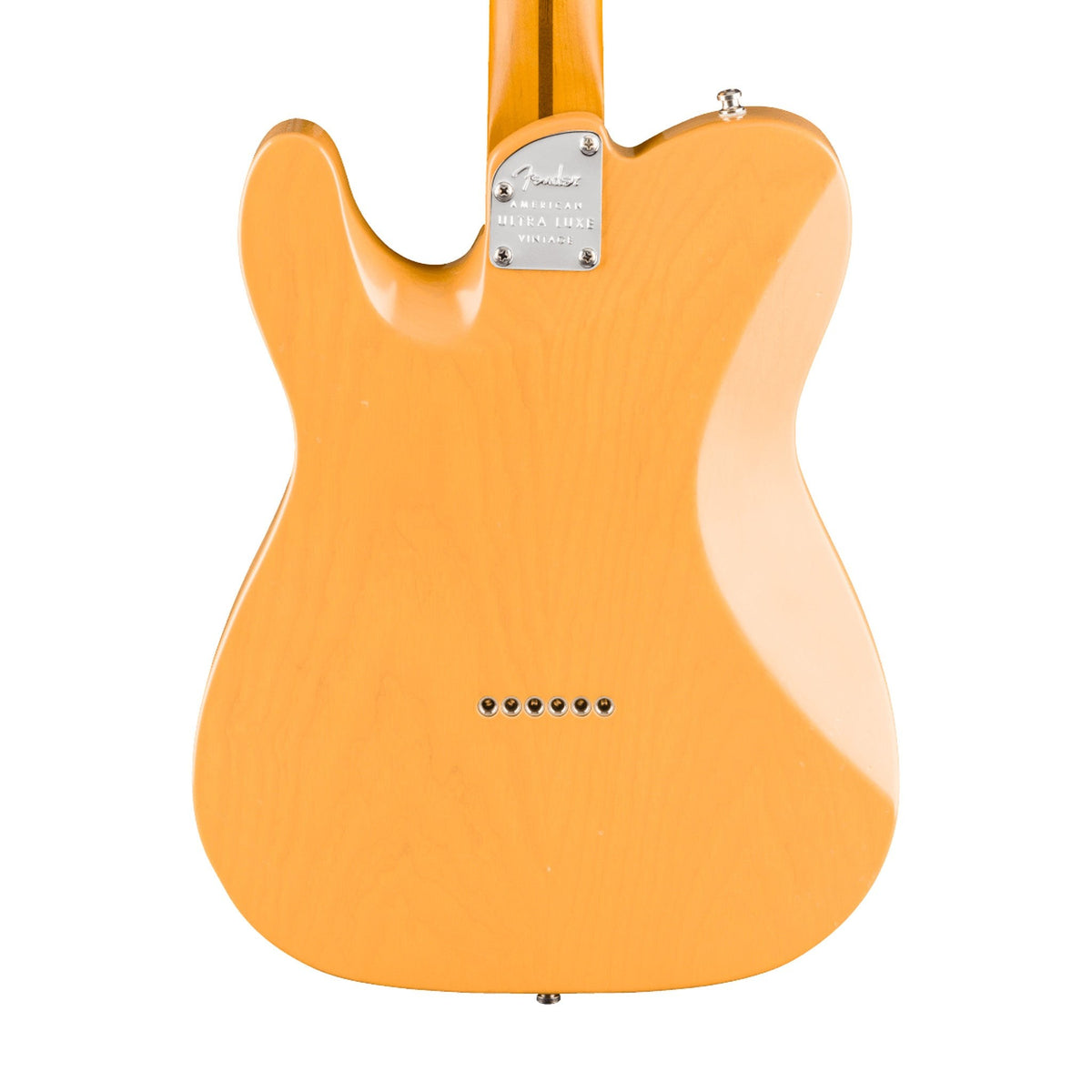 Đàn Guitar Điện Fender American Ultra Luxe Vintage '50s Telecaster màu Butterscotch Blonde – thân đàn mặt sau