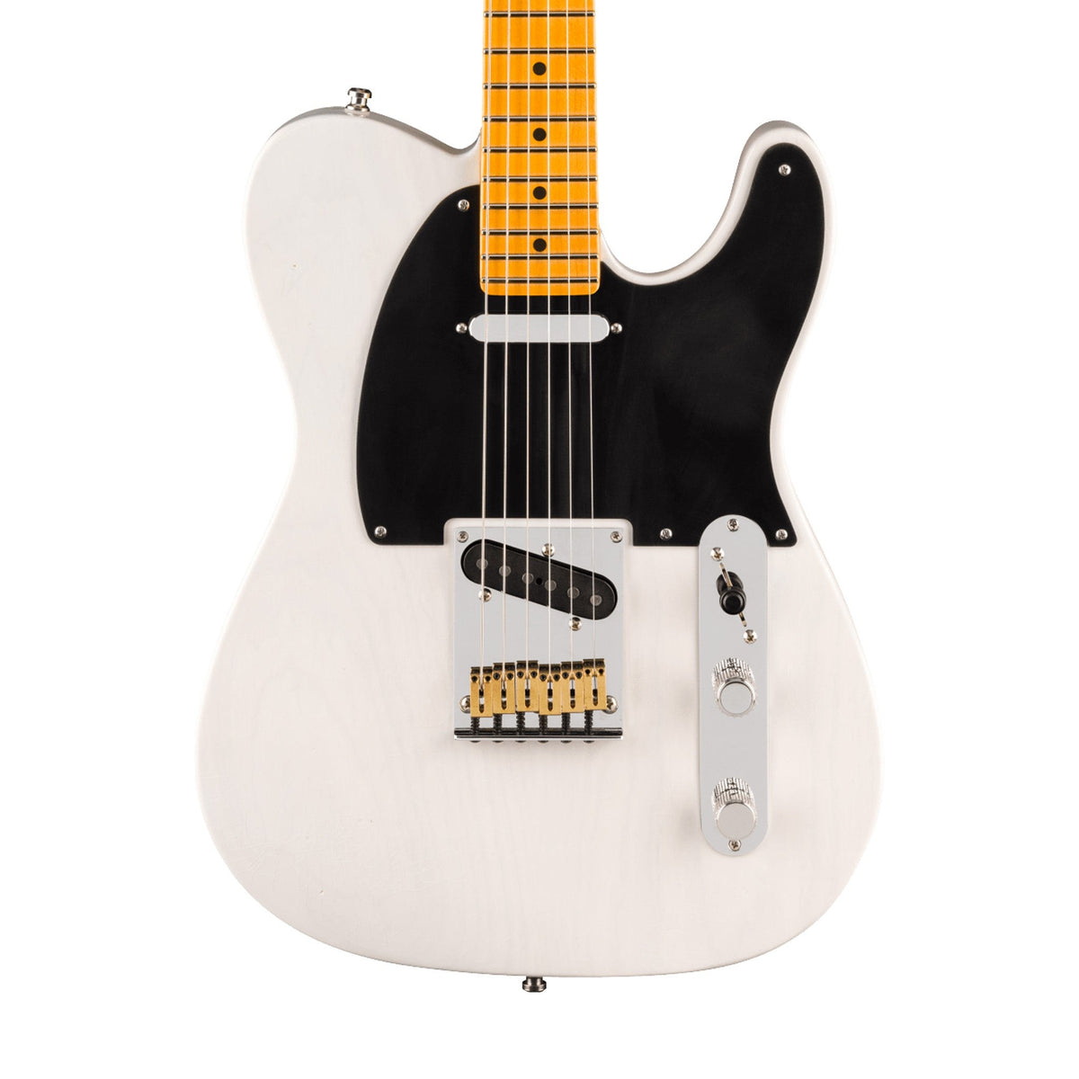 Đàn Guitar Điện Fender American Ultra Luxe Vintage '50s Telecaster màu White Blonde – thân đàn mặt trước