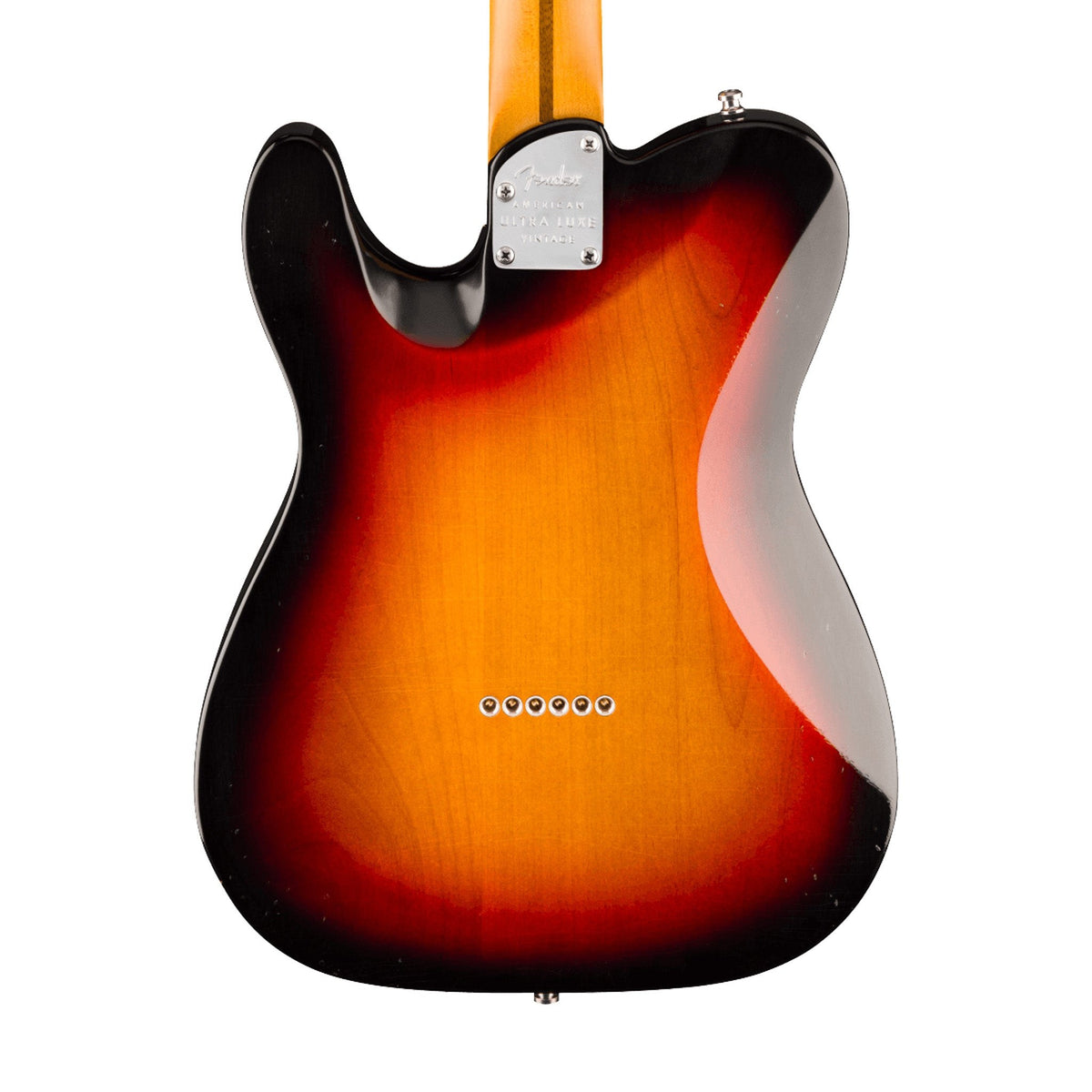 Đàn Guitar Điện Fender American Ultra Luxe Vintage '60s Custom Telecaster màu 3-Color Sunburst – thân đàn mặt sau