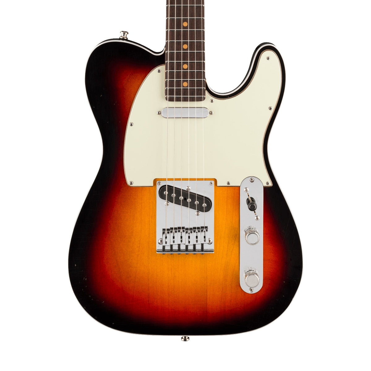 Đàn Guitar Điện Fender American Ultra Luxe Vintage '60s Custom Telecaster màu 3-Color Sunburst – thân đàn mặt trước