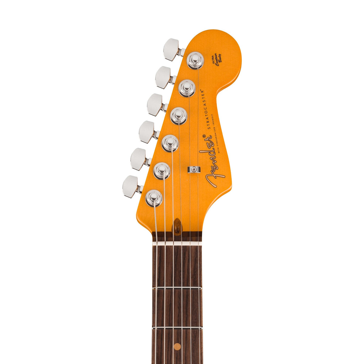 Đàn Guitar Điện Fender American Ultra Luxe Vintage '60s Stratocaster màu Surf Green – đầu đàn mặt trước