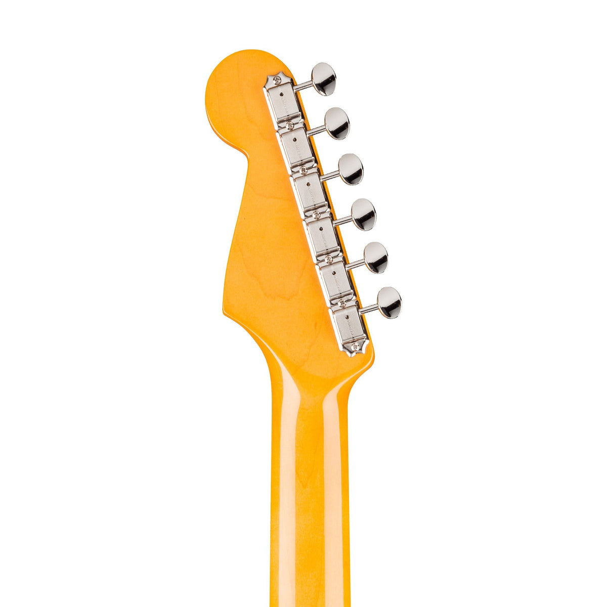 Đàn Guitar Điện Fender American Vintage II 1965 Stratocaster màu Shoreline Gold – đầu đàn mặt sau