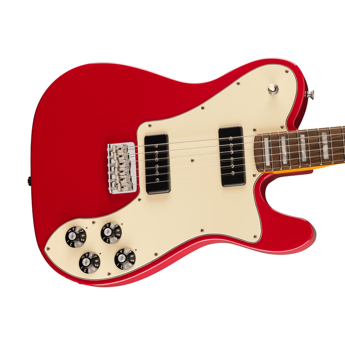 Đàn Guitar Điện Fender Chris Shiflett Cleaver Telecaster Deluxe màu Dakota Red – góc nghiêng