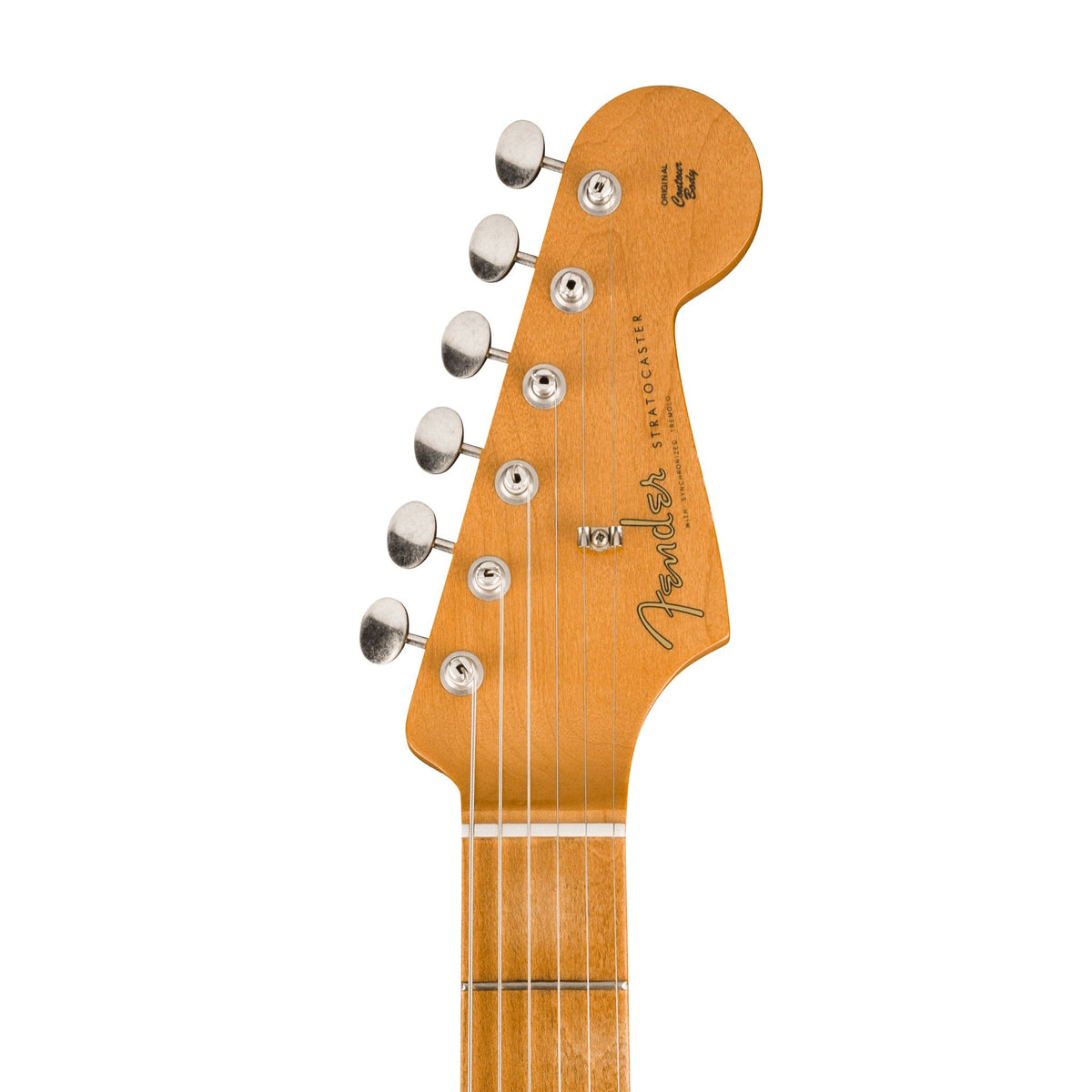 Đàn Guitar Điện Fender Limited Edition Vintera II Road Worn '60s Stratocaster màu Black – đầu đàn mặt trước