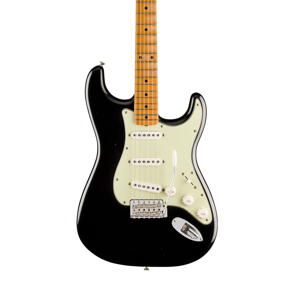 Đàn Guitar Điện Fender Limited Edition Vintera II Road Worn '60s Stratocaster màu Black – thân đàn mặt trước
