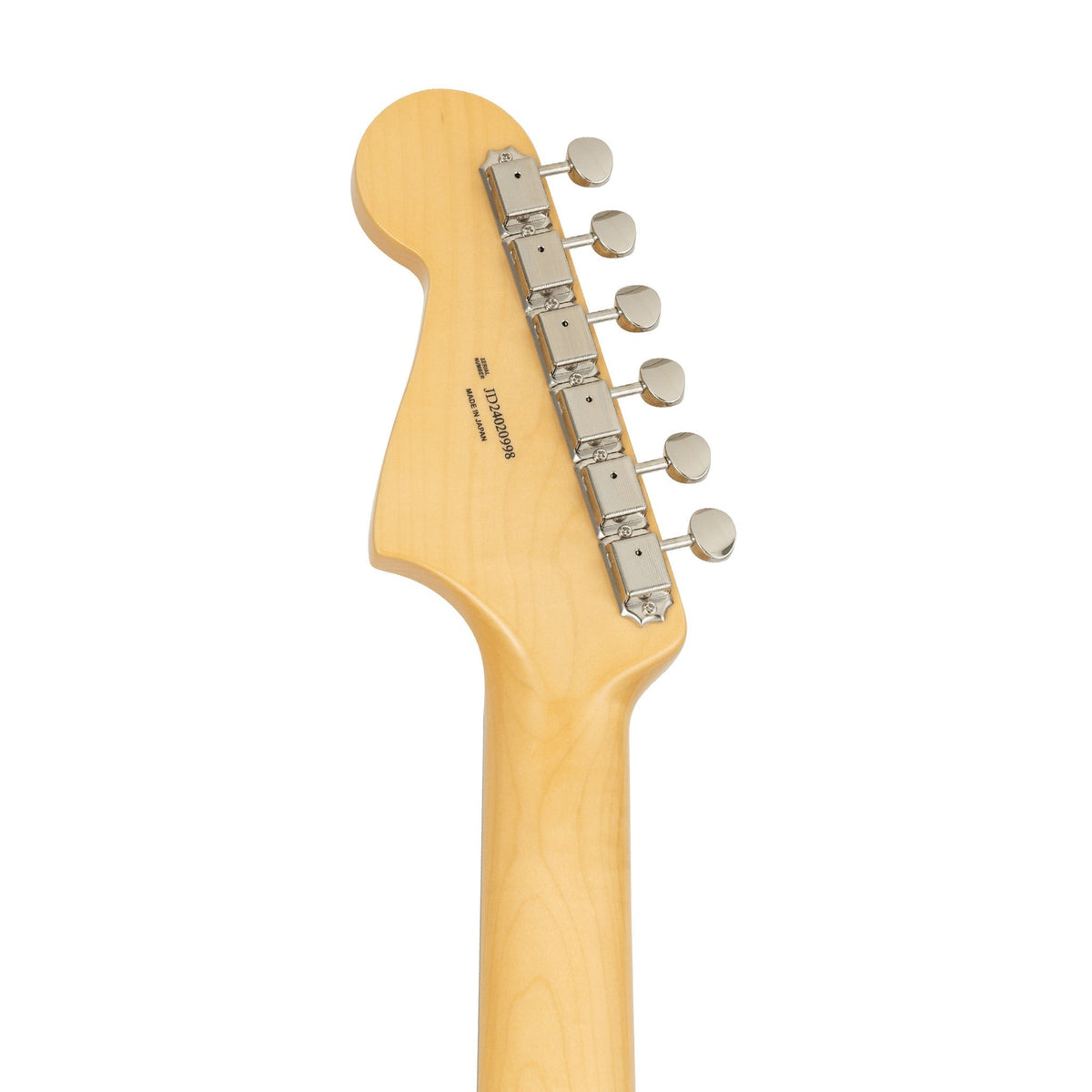 Đàn Guitar Điện Fender Made in Japan Traditional 2025 Collection '60s Jazzmaster màu Competition 3-Color Sunburst / Aged Natural – đầu đàn mặt sau