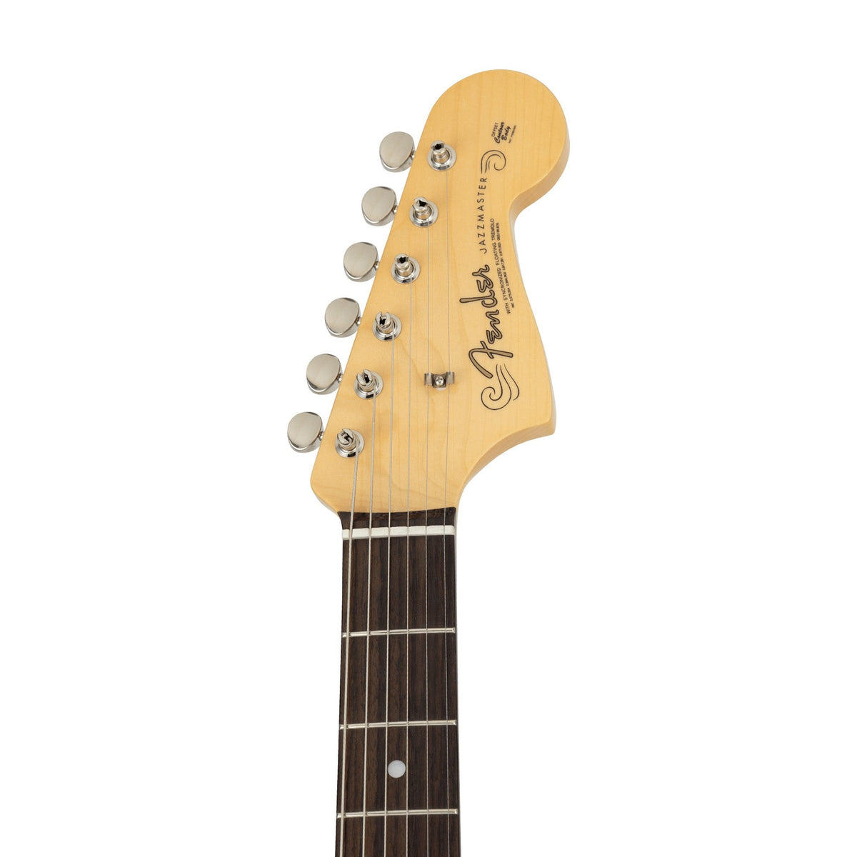 Đàn Guitar Điện Fender Made in Japan Traditional 2025 Collection '60s Jazzmaster màu Competition 3-Color Sunburst / Aged Natural – đầu đàn mặt trước