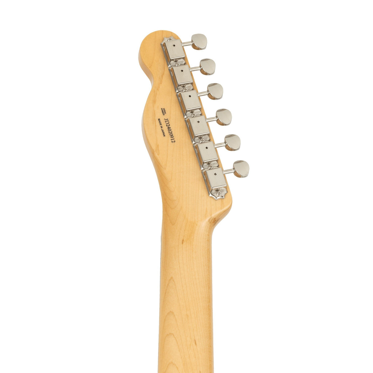 Đàn Guitar Điện Fender Made in Japan Traditional 2025 Collection '60s Telecaster màu Competition 3-Color Sunburst / Aged Natural – đầu đàn mặt sau