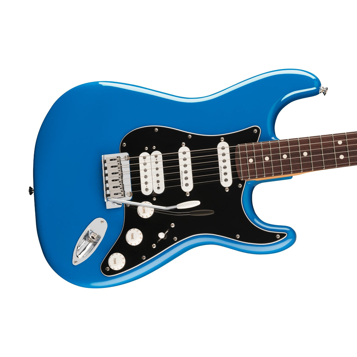 Đàn Guitar Điện Fender Player II Modified Stratocaster HSS màu Electric Blue – góc nghiêng