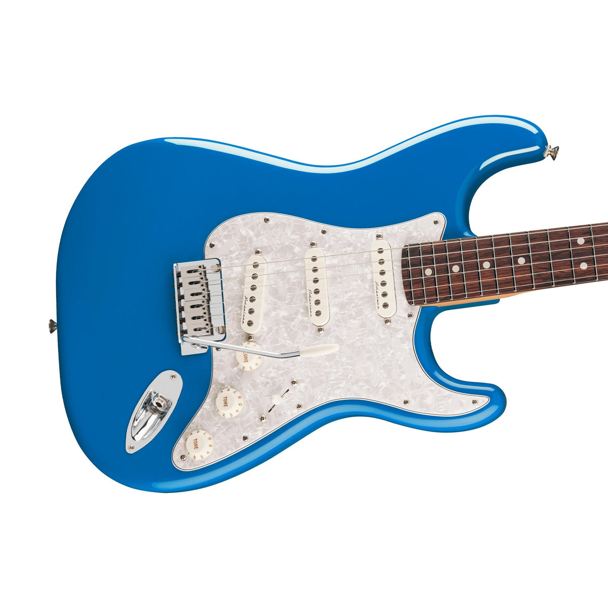 Đàn Guitar Điện Fender Player II Modified Stratocaster màu Electric Blue – góc nghiêng