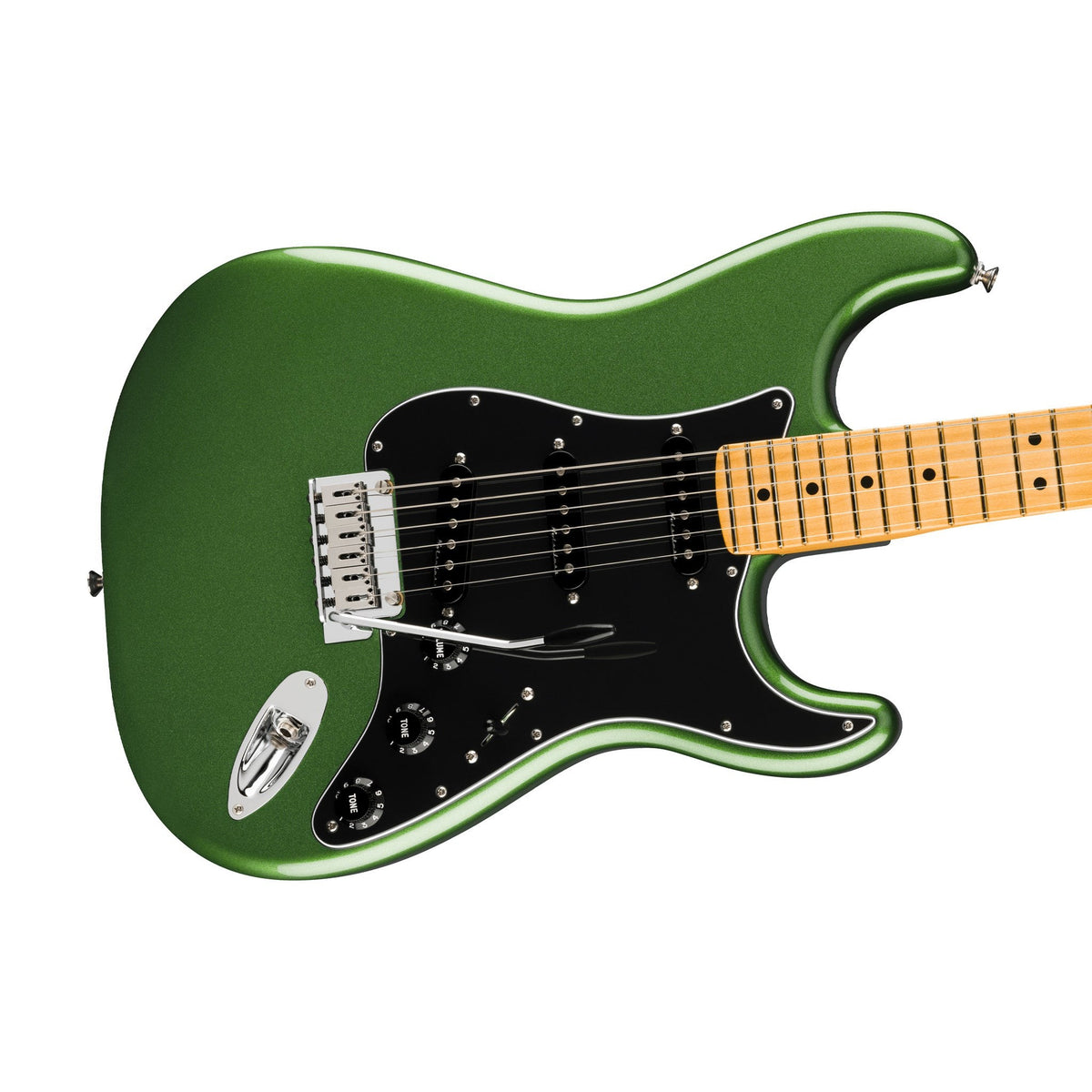 Đàn Guitar Điện Fender Player II Modified Stratocaster màu Harvest Green Metallic – góc nghiêng