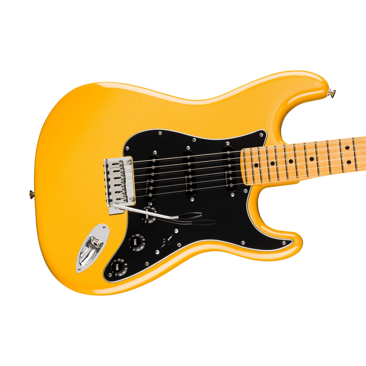 Đàn Guitar Điện Fender Player II Modified Stratocaster màu Sunshine Yellow – góc nghiêng