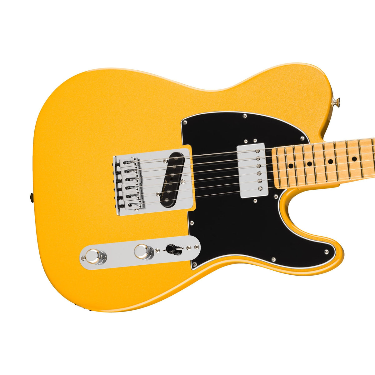 Đàn Guitar Điện Fender Player II Modified Telecaster SH màu Sunshine Yellow – góc nghiêng