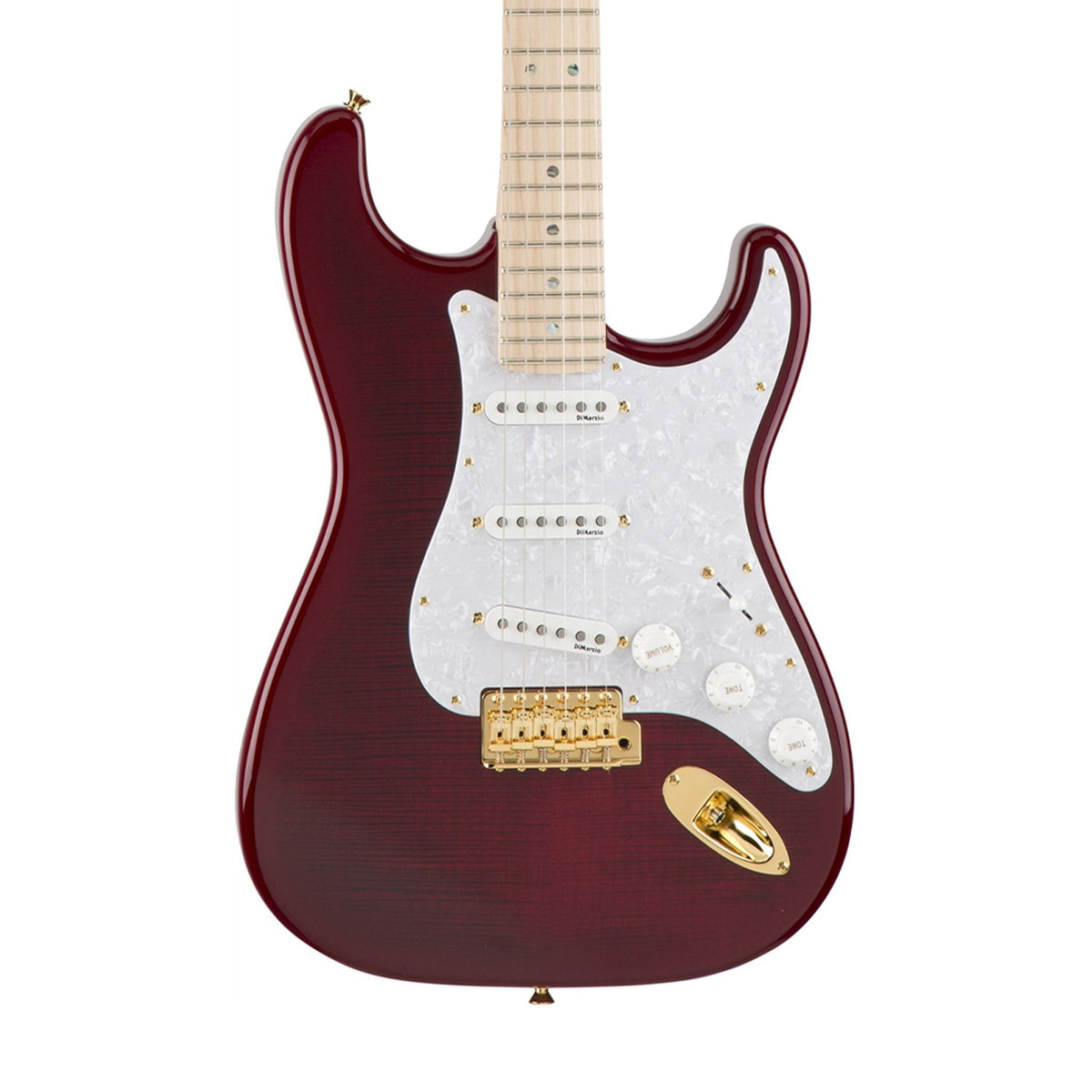Đàn Guitar Điện Fender Richie Kotzen Stratocaster màu Transparent Red Burst – thân đàn mặt trước