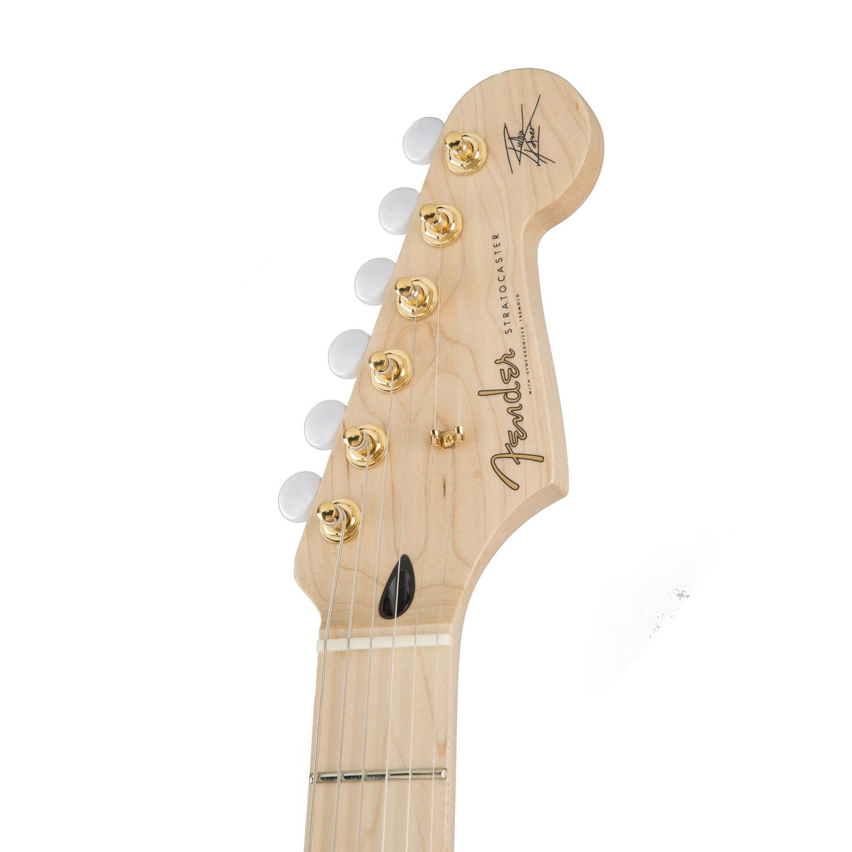 Đàn Guitar Điện Fender Richie Kotzen Stratocaster màu Transparent White Burst – đầu đàn mặt trước