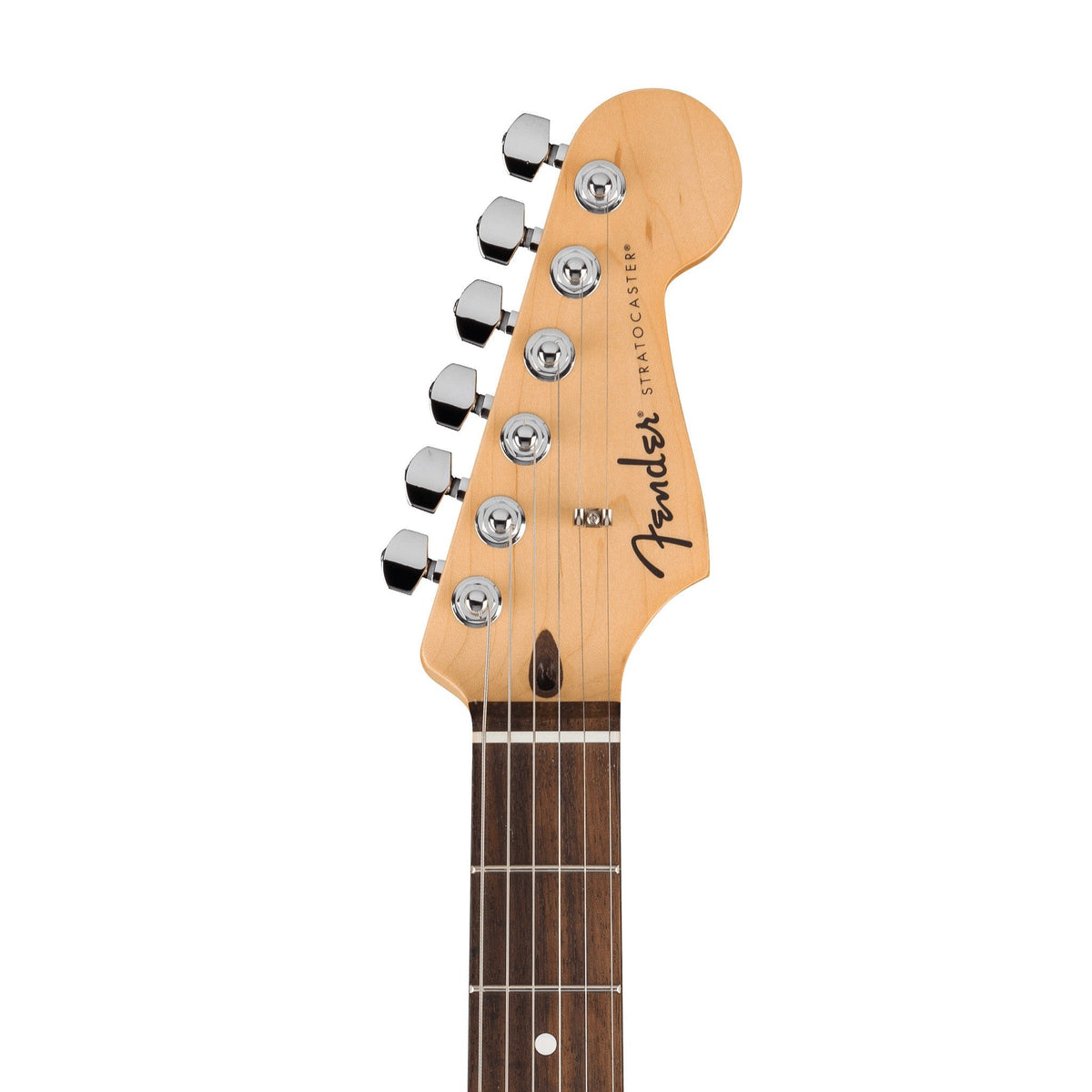 Đàn Guitar Điện Fender Standard Stratocaster HSS màu Black – đầu đàn mặt trước