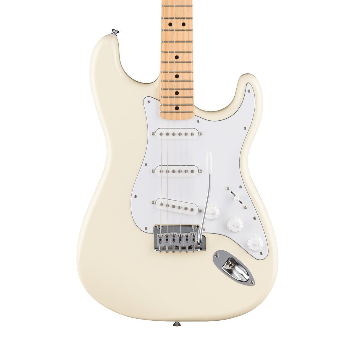 Đàn Guitar Điện Fender Standard Stratocaster màu Olympic White – thân đàn mặt trước