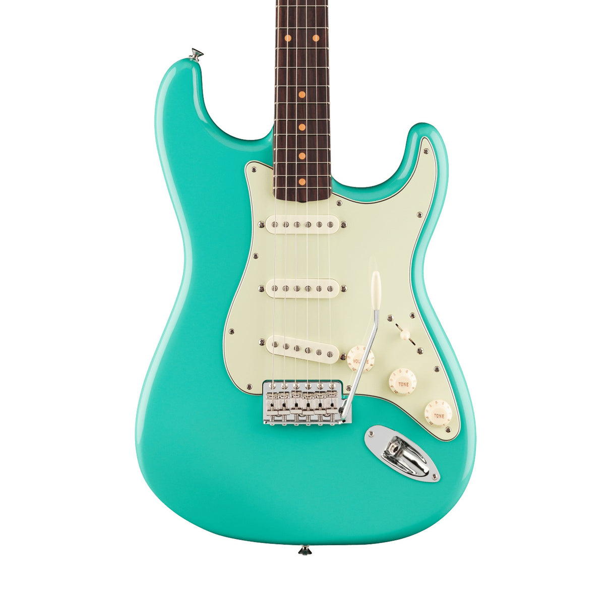 Đàn Guitar Điện Fender Vintera III Early '60s Stratocaster màu Sea Foam Green – thân đàn mặt trước