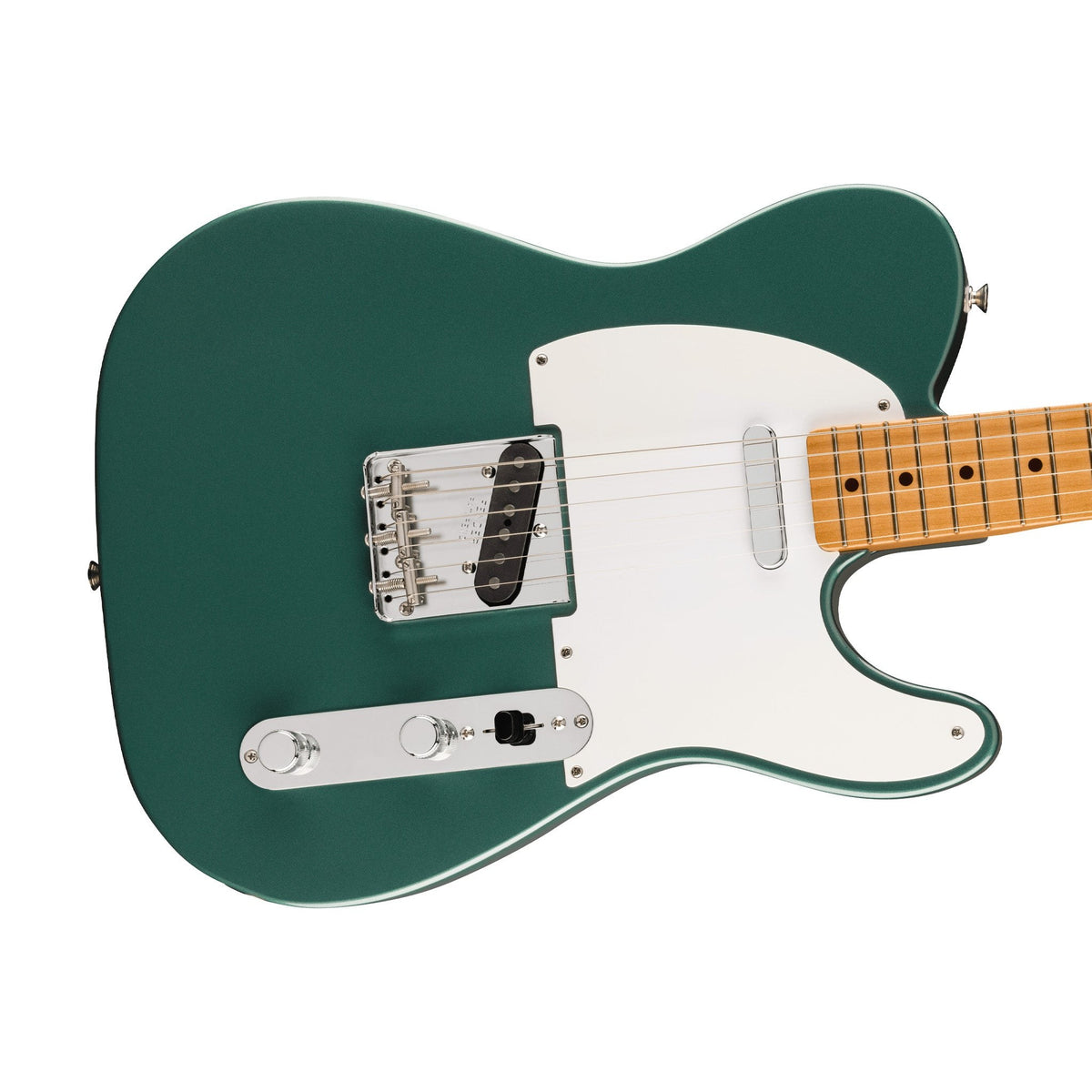 Đàn Guitar Điện Fender Vintera III Late '50s Telecaster màu Sherwood Green Metallic – góc nghiêng