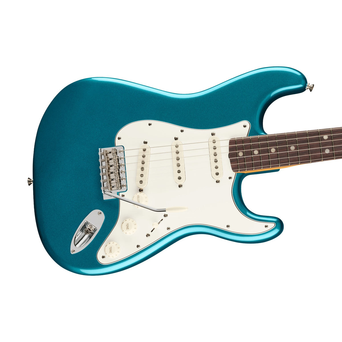 Đàn Guitar Điện Fender Vintera III Late '60s Stratocaster màu Ocean Turquoise – góc nghiêng