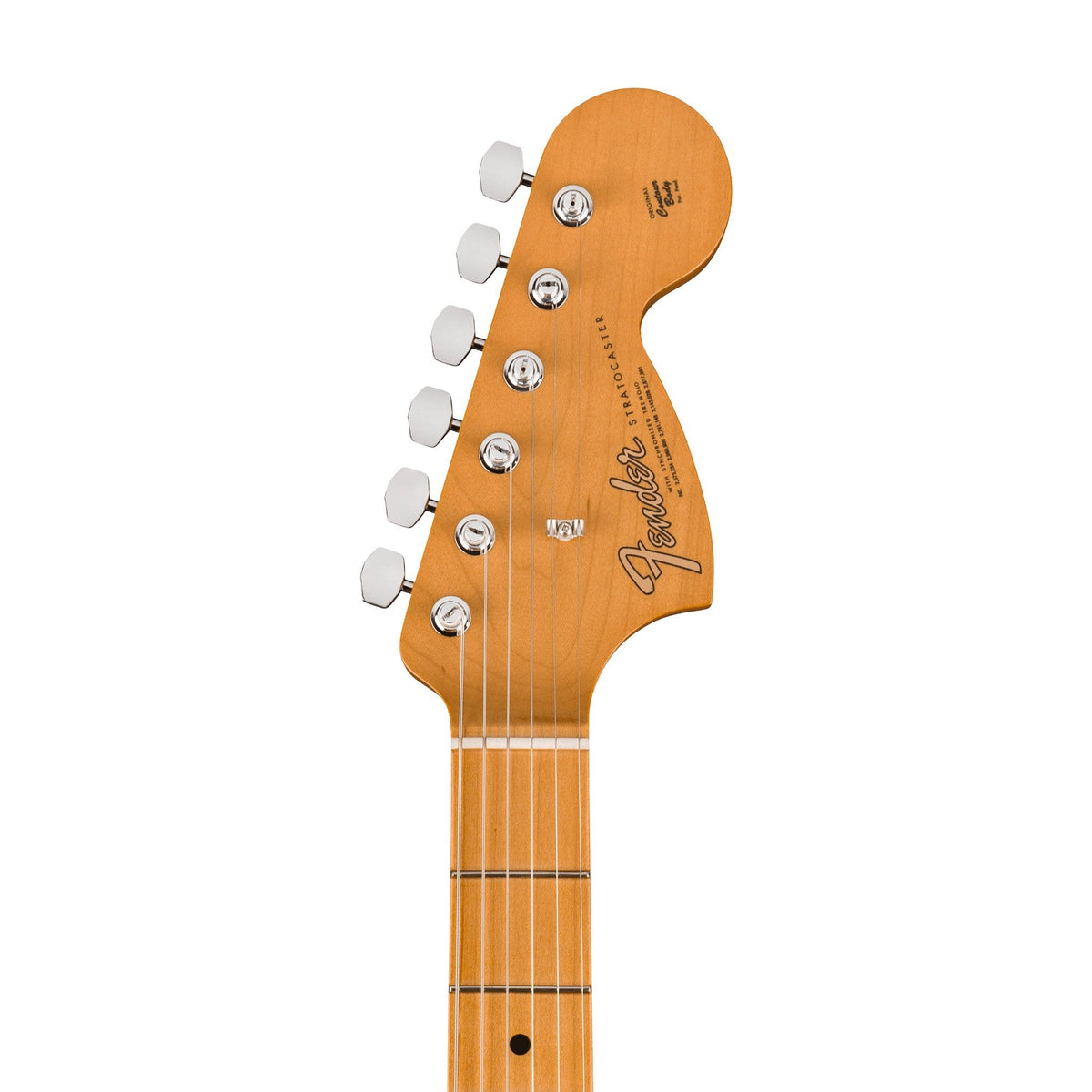 Đàn Guitar Điện Fender Vintera III Late '60s Stratocaster màu Olympic White – đầu đàn mặt trước