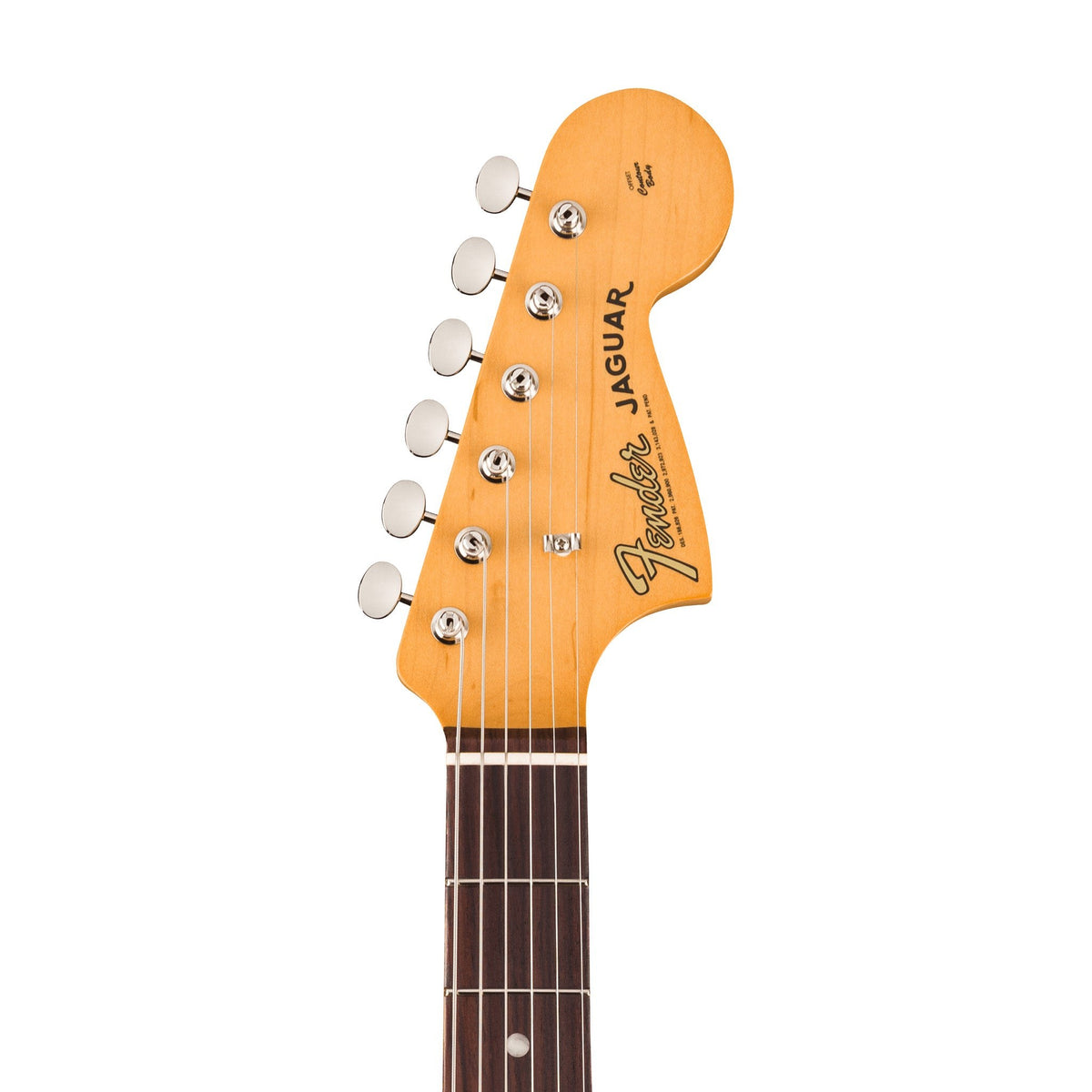 Đàn Guitar Điện Fender Vintera III Mid '60s Jaguar màu 3-Color Sunburst – đầu đàn mặt trước