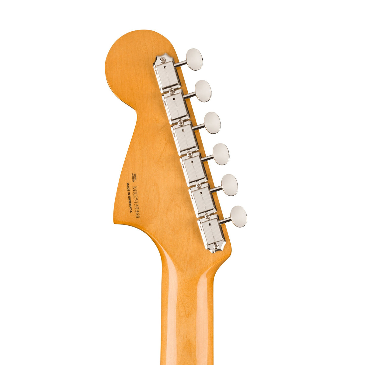 Đàn Guitar Điện Fender Vintera III Mid '60s Jaguar màu Sherwood Green Metallic – đầu đàn mặt sau