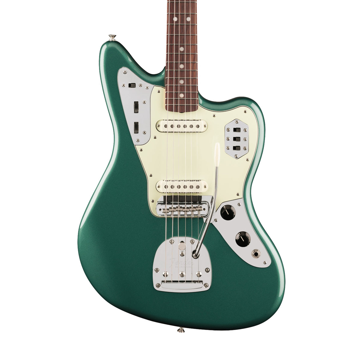 Đàn Guitar Điện Fender Vintera III Mid '60s Jaguar màu Sherwood Green Metallic – thân đàn mặt trước