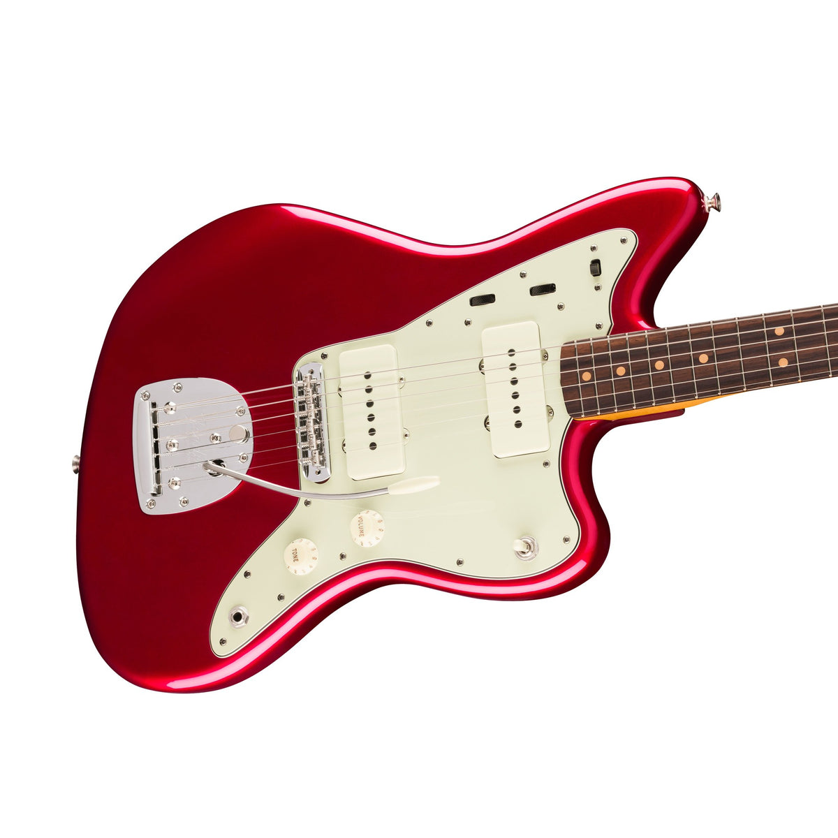 Đàn Guitar Điện Fender Vintera III Mid '60s Jazzmaster màu Candy Apple Red – góc nghiêng