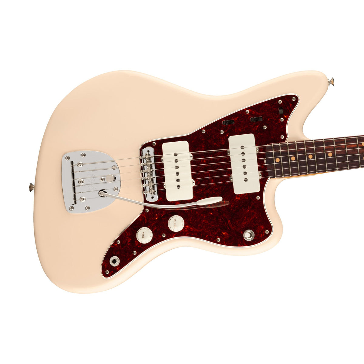 Đàn Guitar Điện Fender Vintera III Mid '60s Jazzmaster màu Olympic White – góc nghiêng