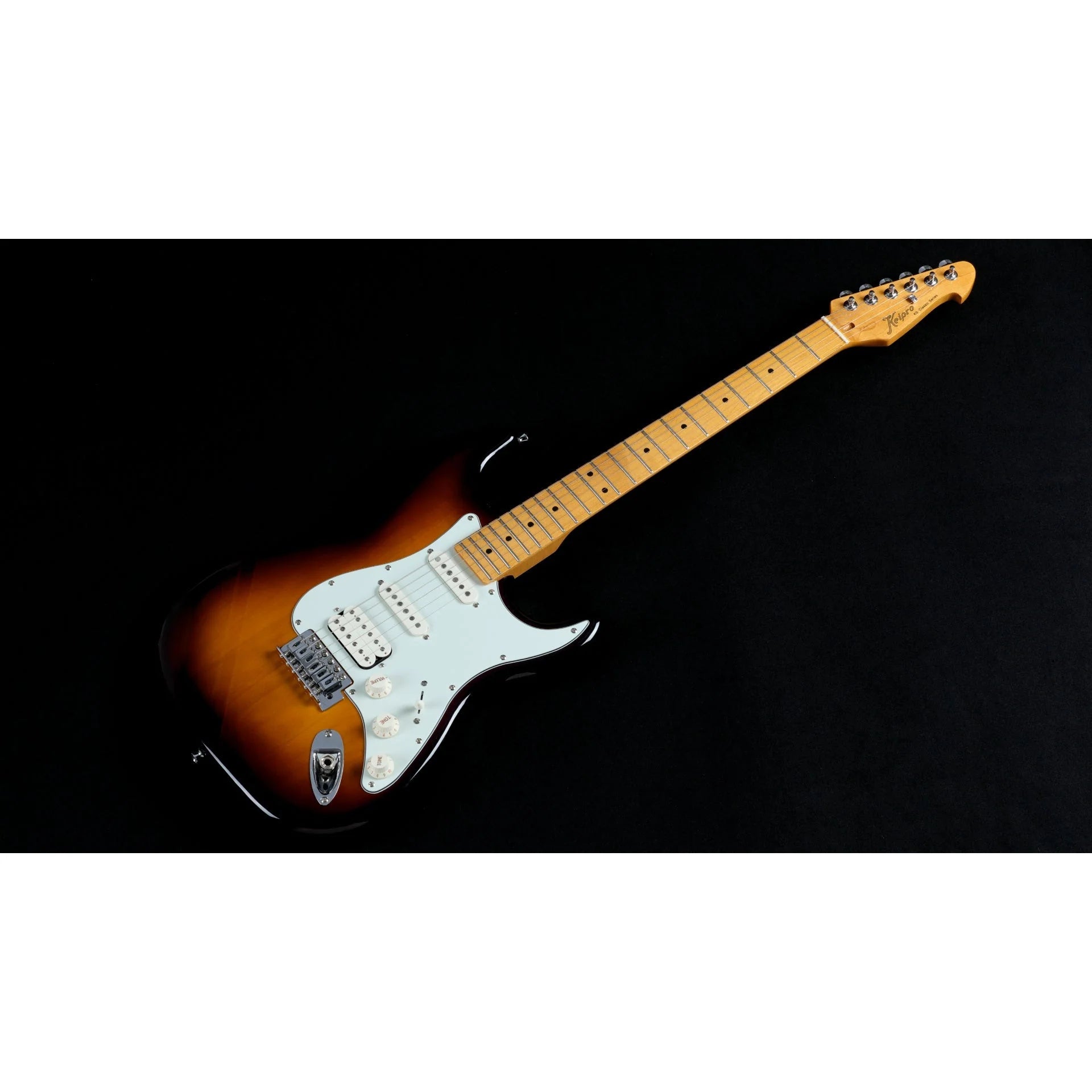 Keipro Classic Series ST HSS Maple Fingerboard Tobaco Sunburst