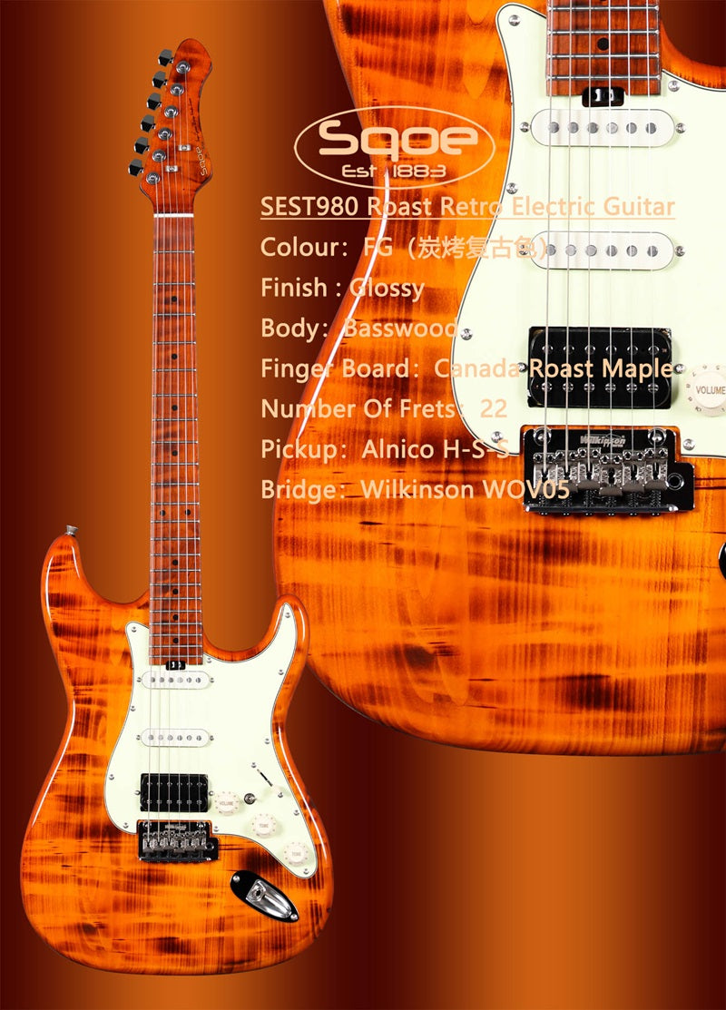 Đàn Guitar Điện Sqoe SEST980