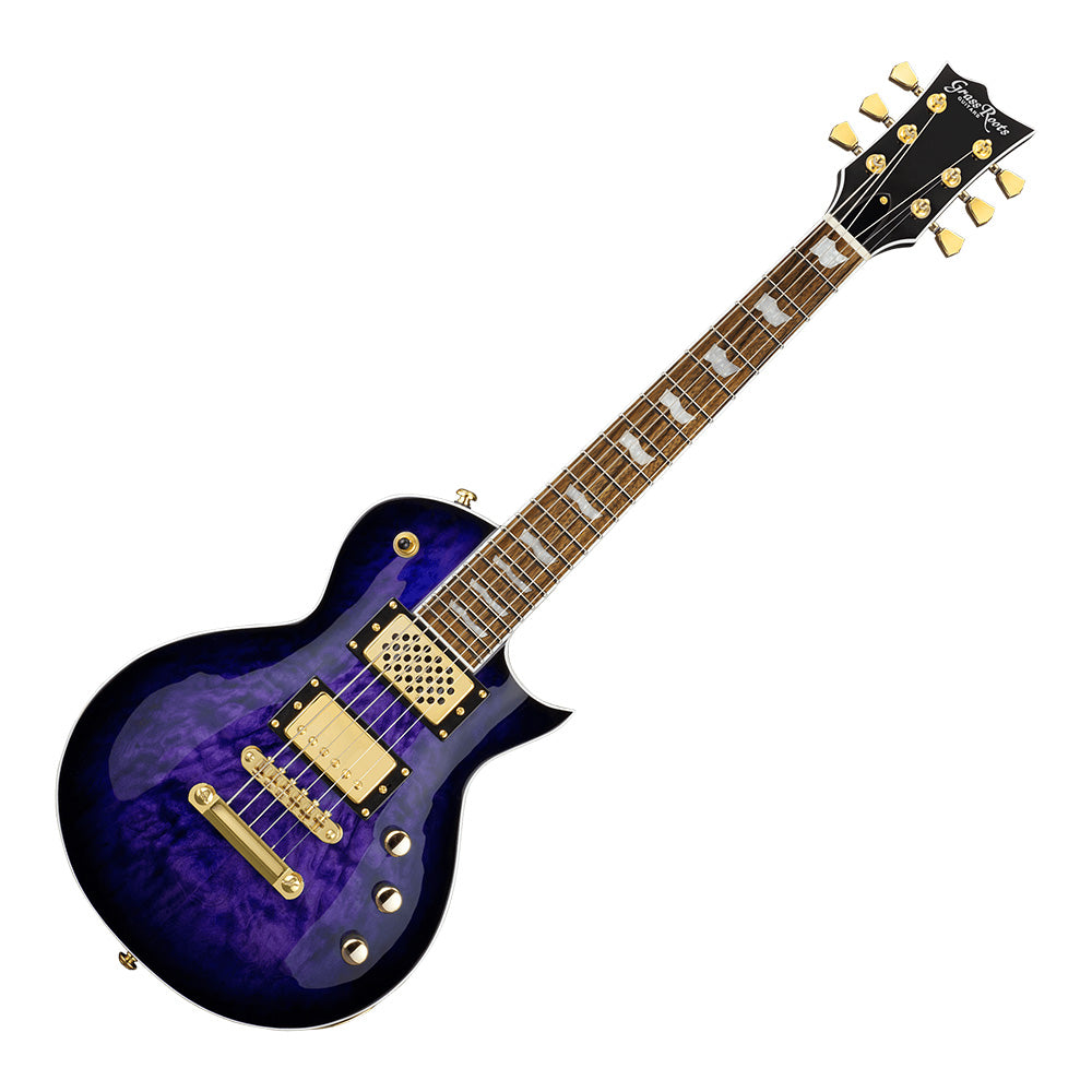 Đàn Guitar ĐIện ESP GrassRoots G-ECLIPSE-CTM/QM, Ebony FB, Reindeer Blue w/Purple Pearl Black