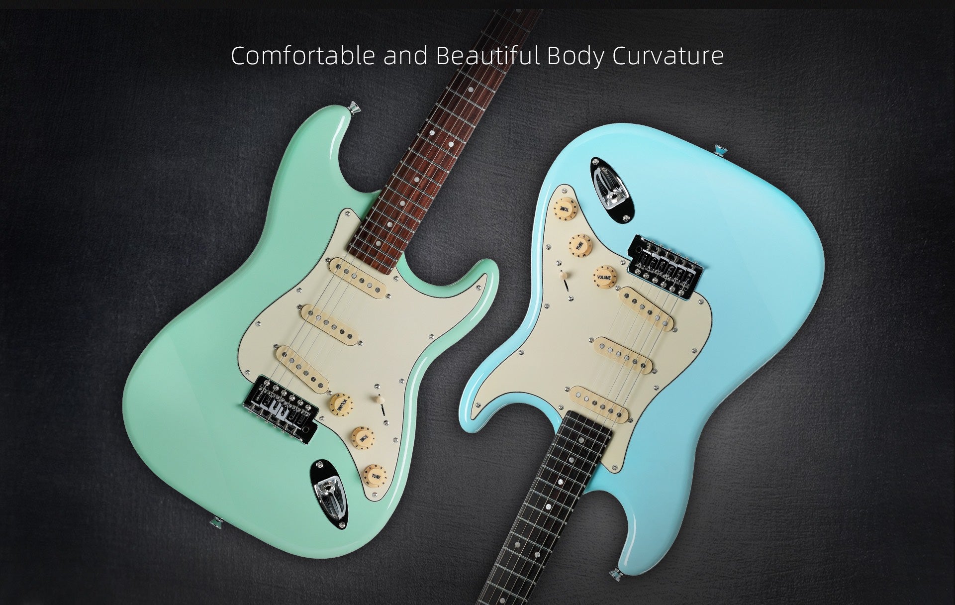 Đàn Guitar Điện Keipro Classic Series ST HSS Rosewood Fingerboard Green