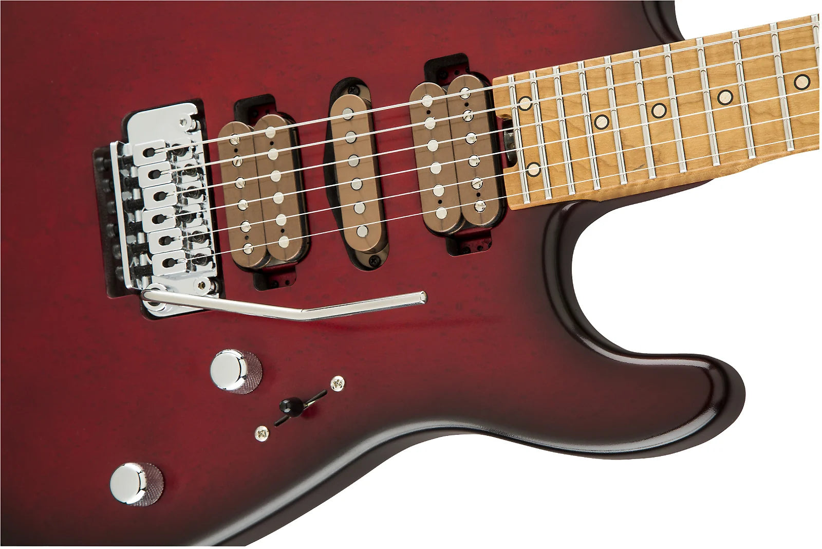 Đàn Guitar Điện Charvel Guthrie Govan Signature HHS, Maple Fingerboard, Limited Britannica Red