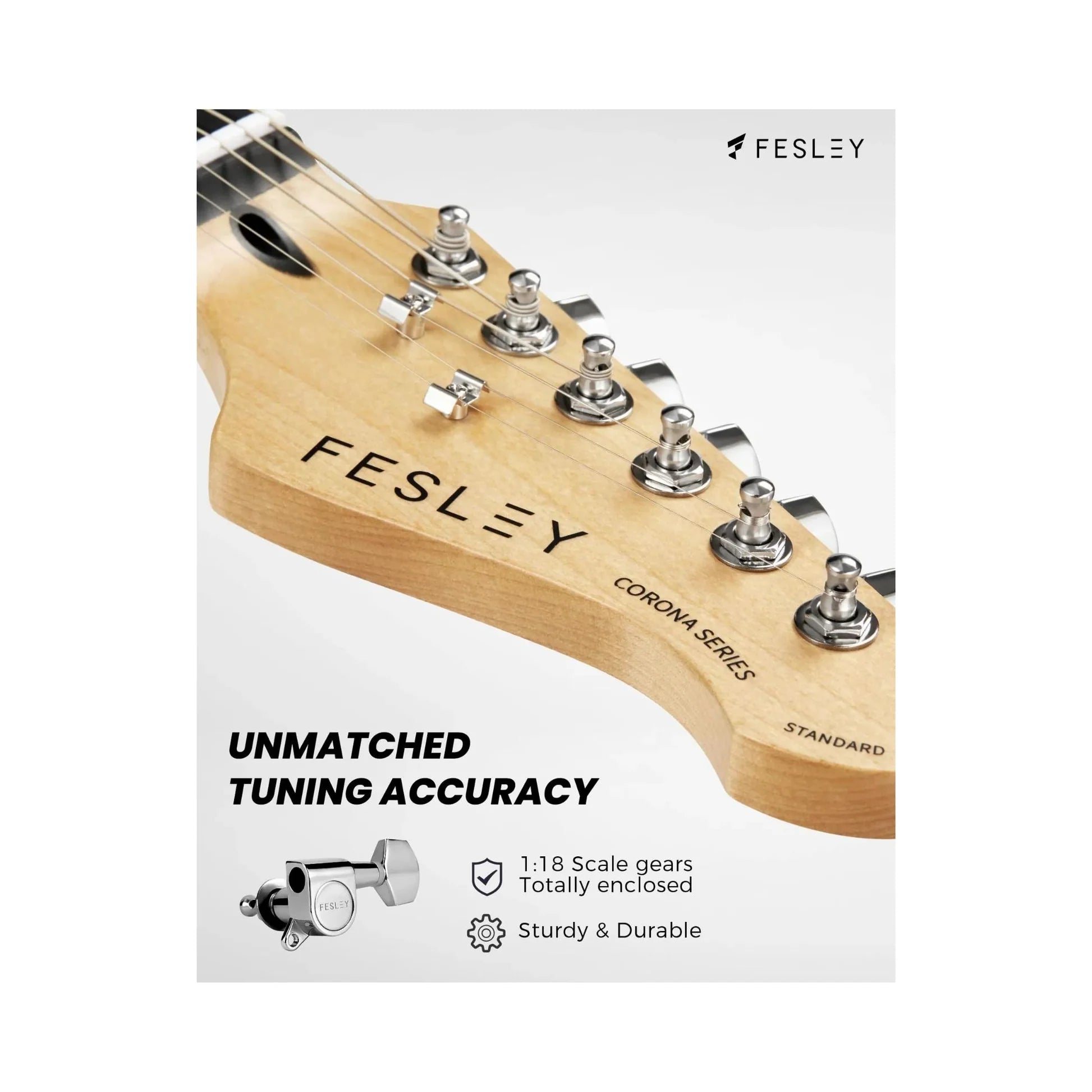 Đàn Guitar Điện Fesley FST100 HSS, Rosewood Fingerboard