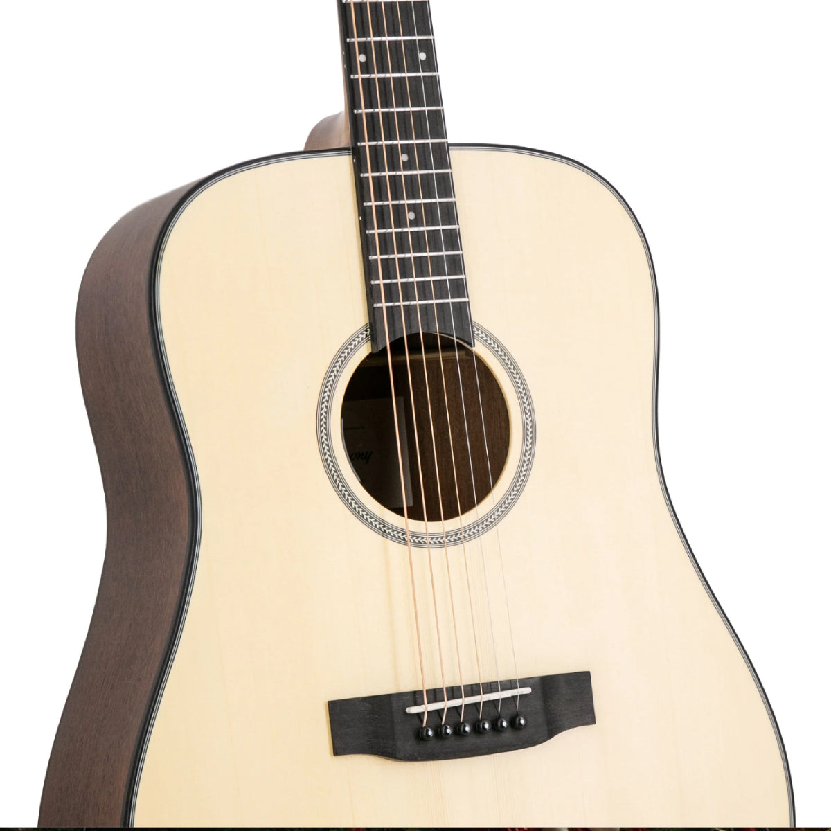 Đàn Guitar Thùng Harmony Foundation Series e-Terra ST Dreadnought Acoustic Guitar, Natural Satin