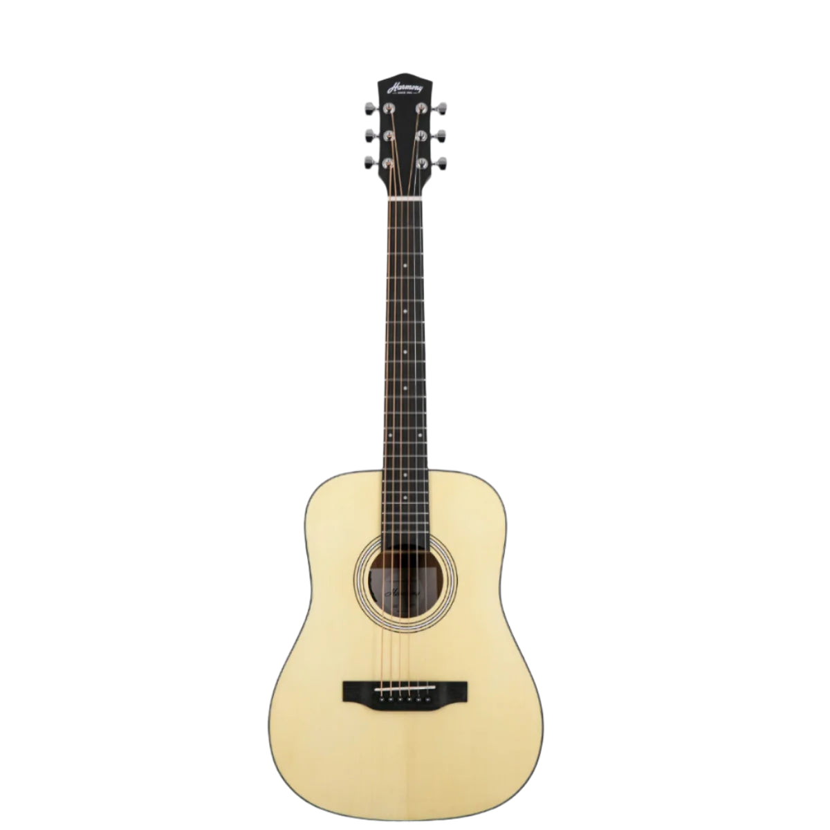 Đàn Guitar Điện Harmony Foundation Series e-Terra Petite Dreadnought Acoustic Guitar w/Bag, Natural Satin