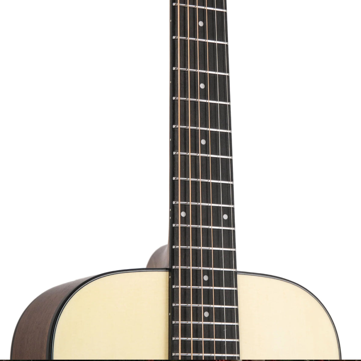 Đàn Guitar Điện Harmony Foundation Series e-Terra Petite Dreadnought Acoustic Guitar w/Bag, Natural Satin