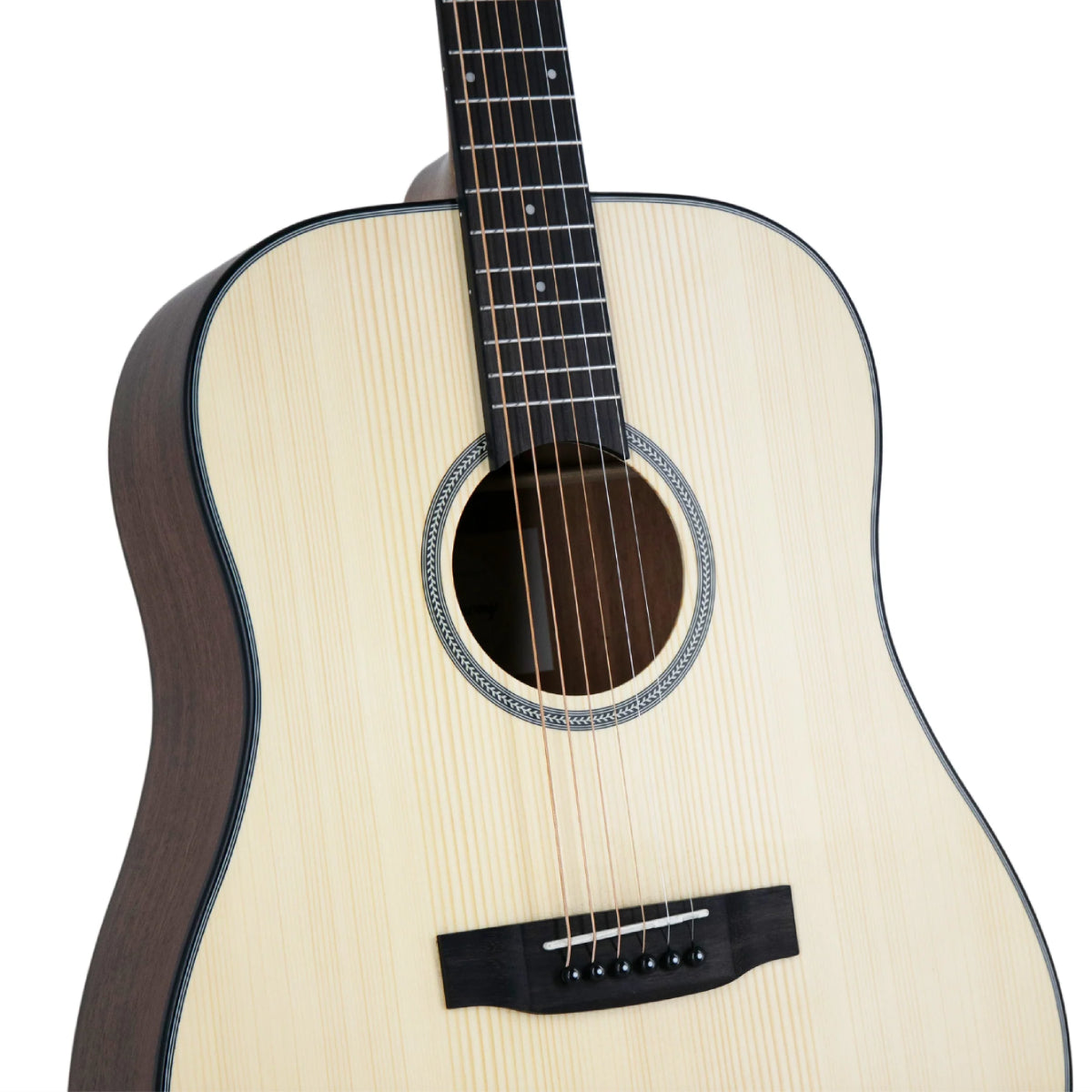 Đàn Guitar Thùng Harmony Foundation Series Terra ST Dreadnought Acoustic Guitar, Natural Satin