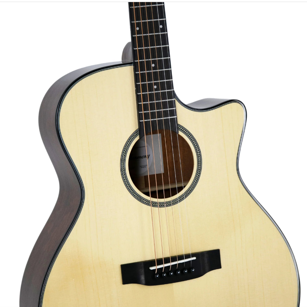 Đàn Guitar Thùng Harmony Foundation Series Terra FS GA Cutaway Acoustic Guitar, Natural Gloss