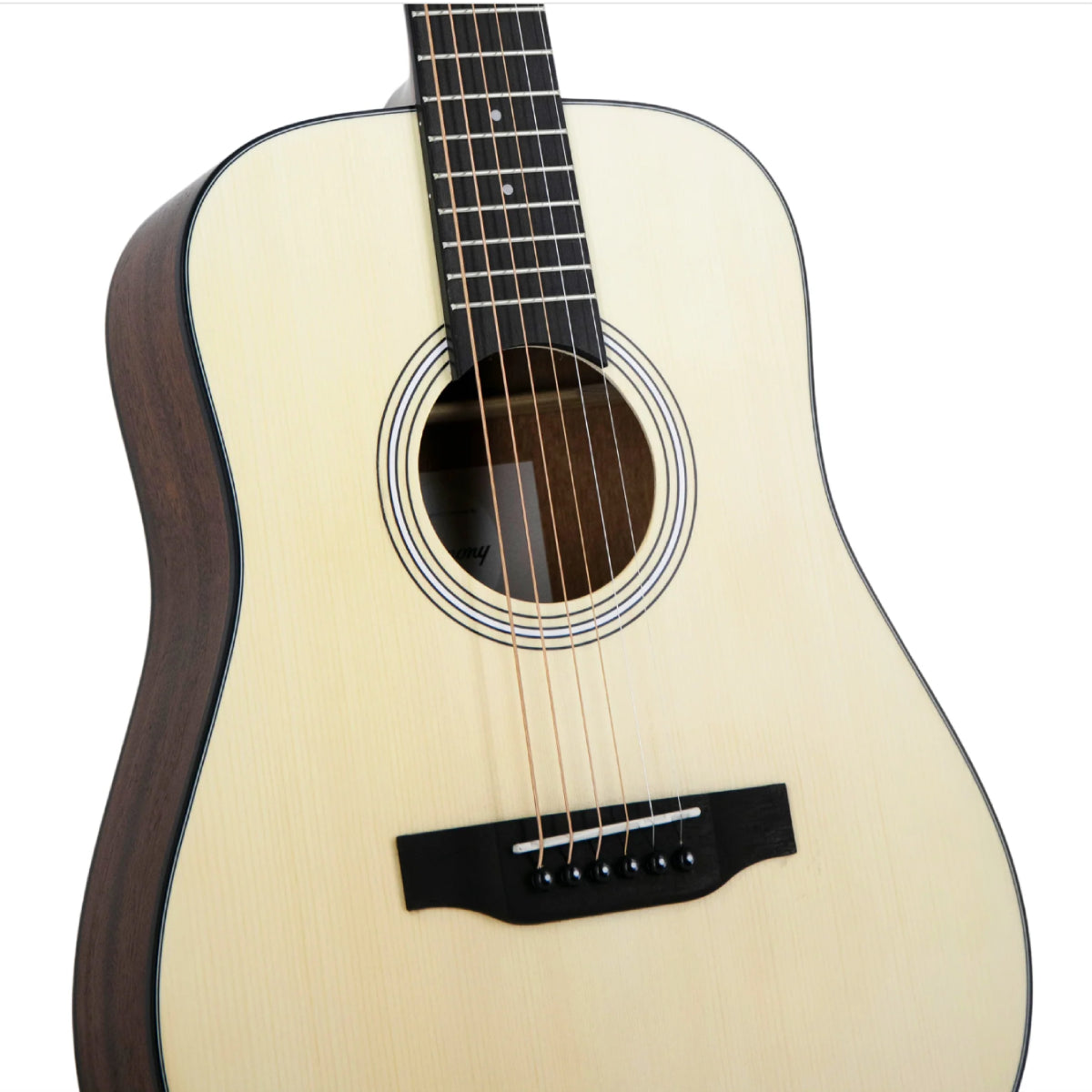 Đàn Guitar Thùng Harmony Foundation Series Terra Petite Dreadnought Acoustic Guitar w/Bag, Natural Satin
